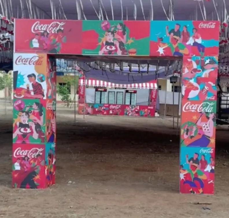 Arch Coca Cola — work by Shristi Advertising, Tirupati