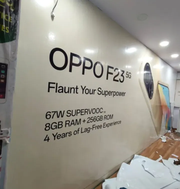 Digital Oppo F23 — work by Shristi Advertising, Tirupati