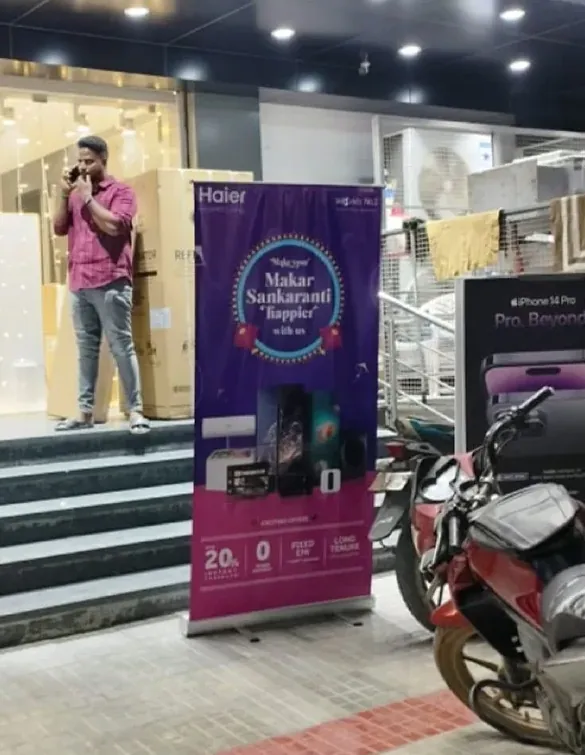 Standee Showroom — work by Shristi Advertising, Tirupati