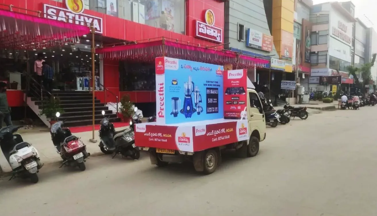 Vehicle Red Fleet — work by Shristi Advertising, Tirupati